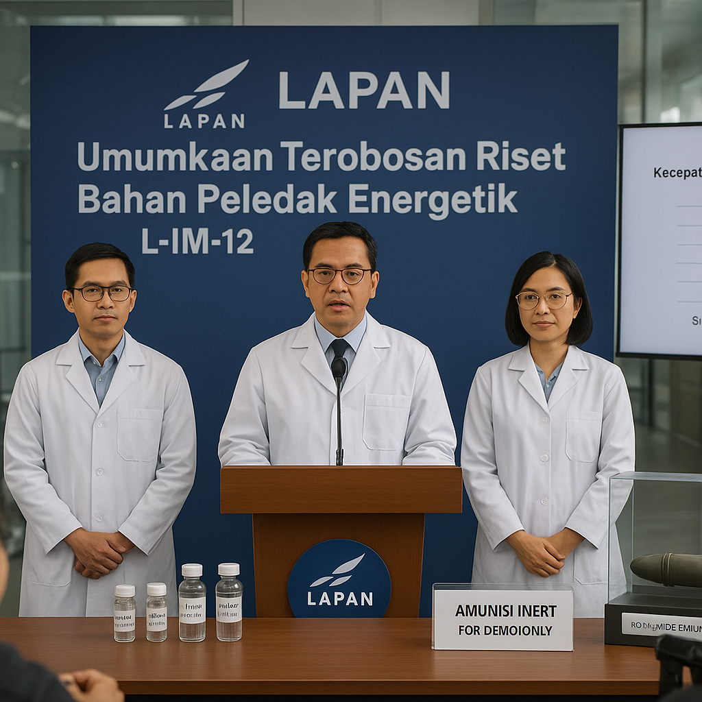 LAPAN Umumkan Terobosan pada Riset Bahan Peledak Energetik untuk Amunisi Kaliber Menengah