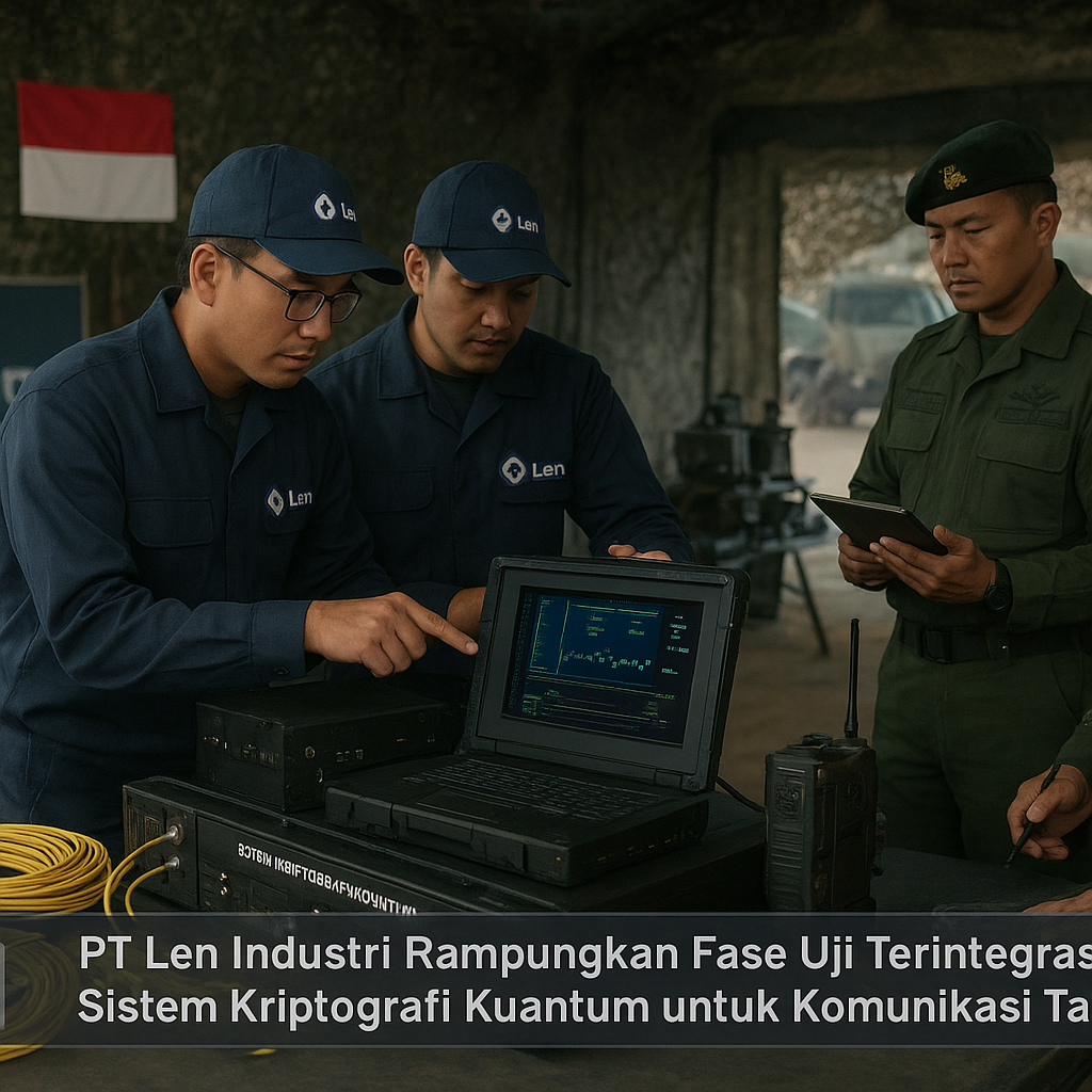 PT Len Industri Rampungkan Fase Uji Terintegrasi Sistem Kriptografi Kuantum untuk Komunikasi Taktis