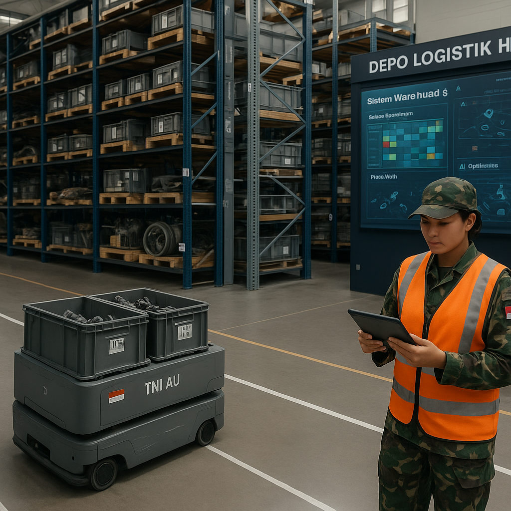 Optimalisasi Inventory: Penerapan Sistem Warehouse 4.0 di Depo Logistik TNI AU Pusat
