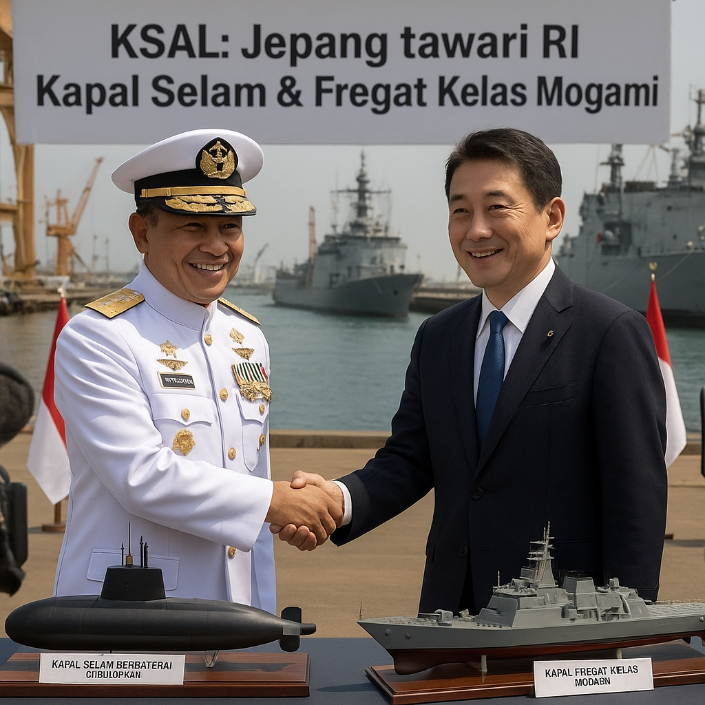 KSAL Sebut Jepang Tawari RI Kapal Selam dan Fregat Kelas Mogami