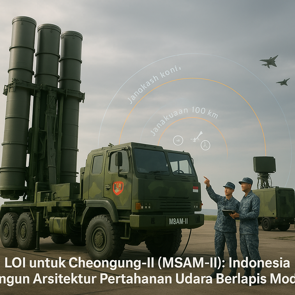 LOI untuk Cheongung-II (MSAM-II): Indonesia Bangun Arsitektur Pertahanan Udara Berlapis Modern