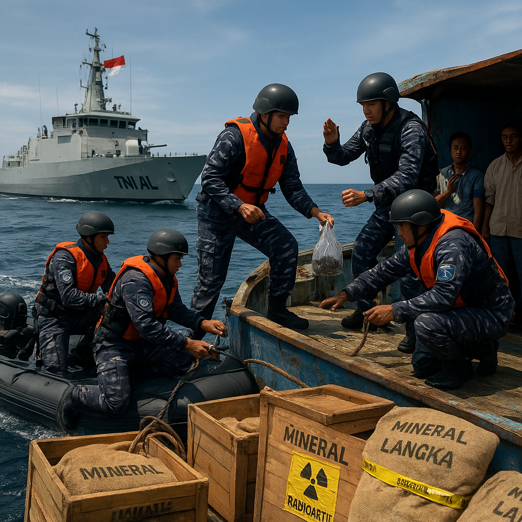 TNI AL Ditegaskan Berwenang Penuh Hentikan Kapal Pelanggar Hukum, Ungkap Muatan Mineral Langka dan Radioaktif
