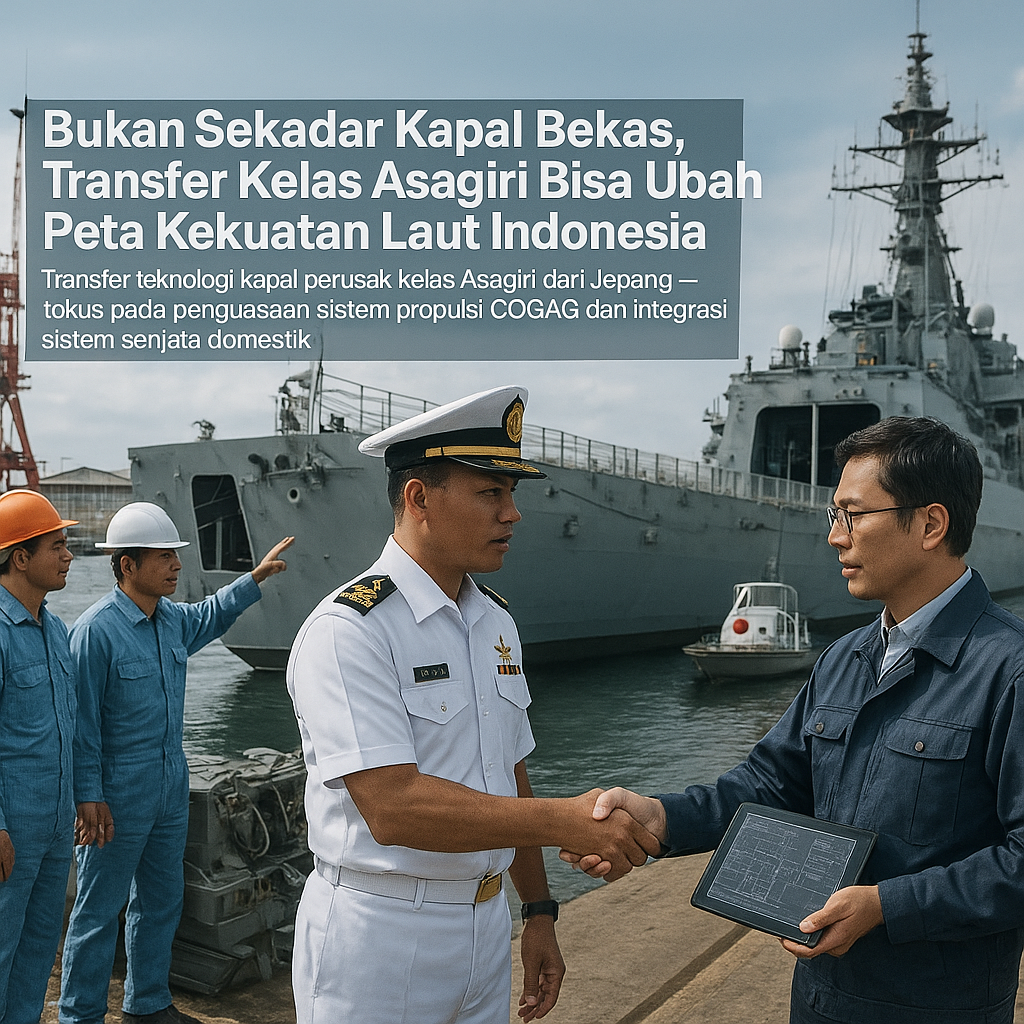 Bukan Sekadar Kapal Bekas, Transfer Kelas Asagiri Bisa Ubah Peta Kekuatan Laut Indonesia