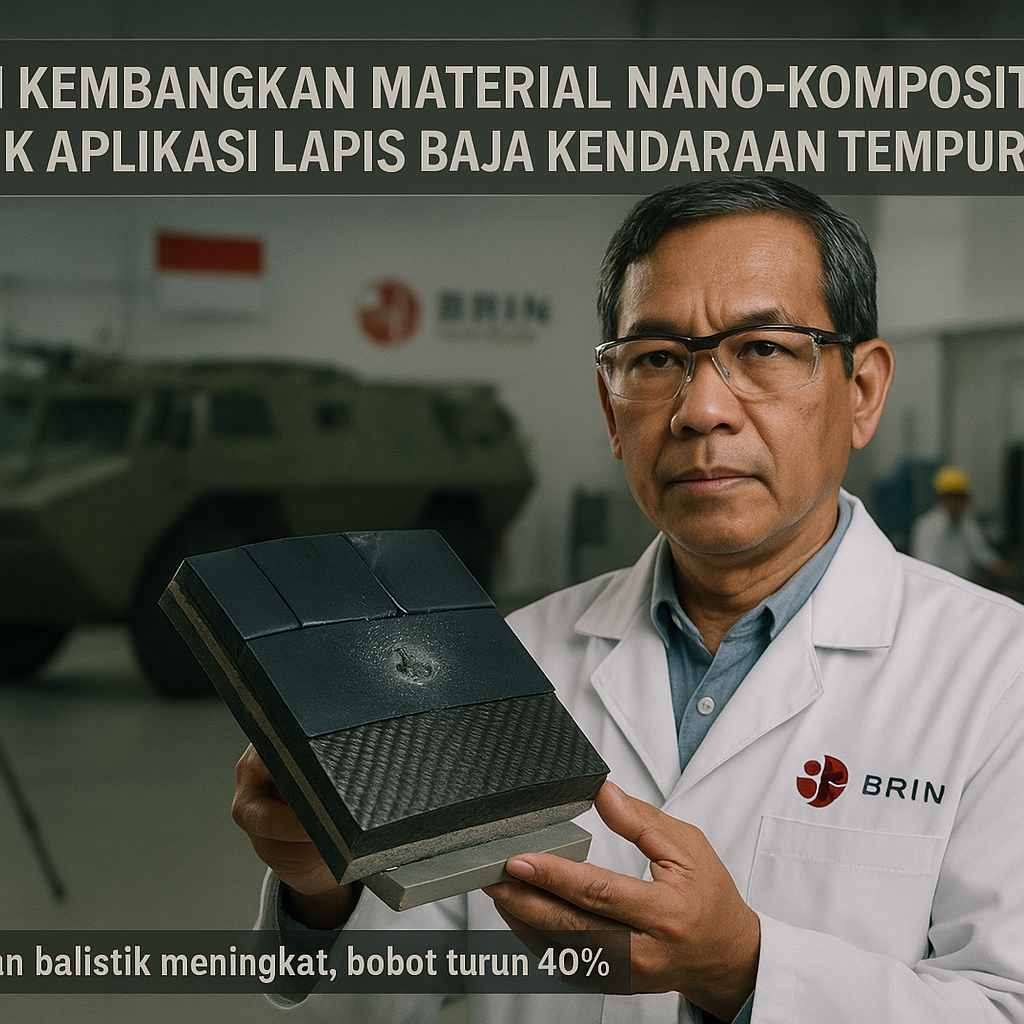 BRIN Kembangkan Material Nano-Komposit untuk Aplikasi Lapis Baja Kendaraan Tempur Ringan