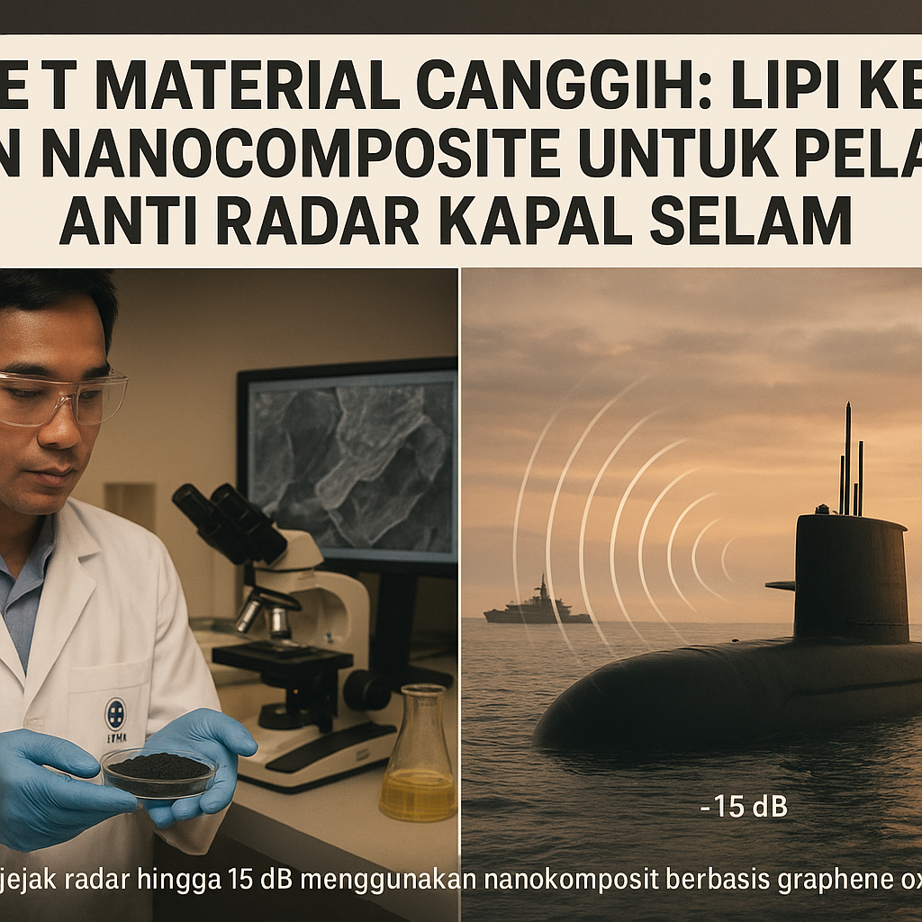 Riset Material Canggih: LIPI Kembangkan Nanocomposite untuk Pelapis Anti Radar Kapal Selam