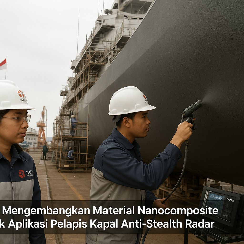 BRIN Mengembangkan Material Nanocomposite untuk Aplikasi Pelapis Kapal Anti-Stealth Radar