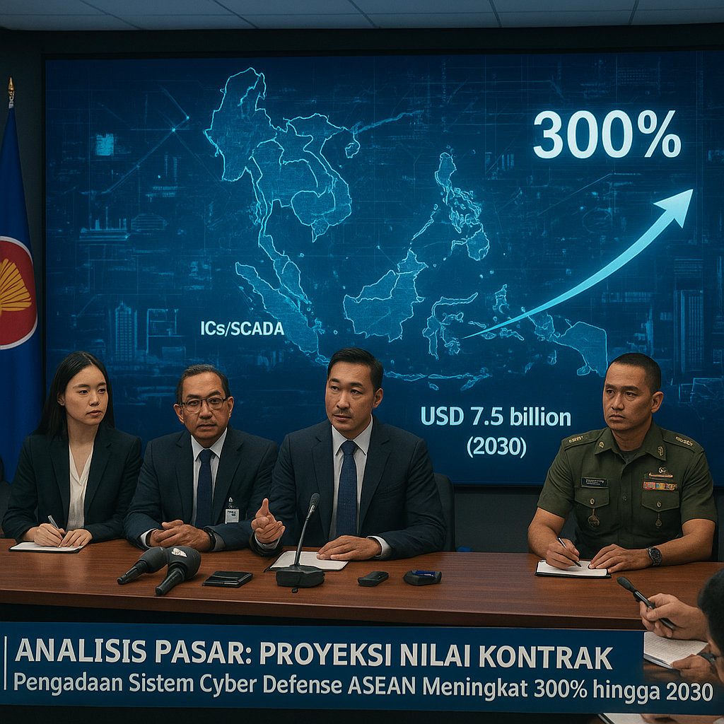 Analisis Pasar: Proyeksi Nilai Kontrak Pengadaan Sistem Cyber Defense ASEAN Meningkat 300% hingga 2030