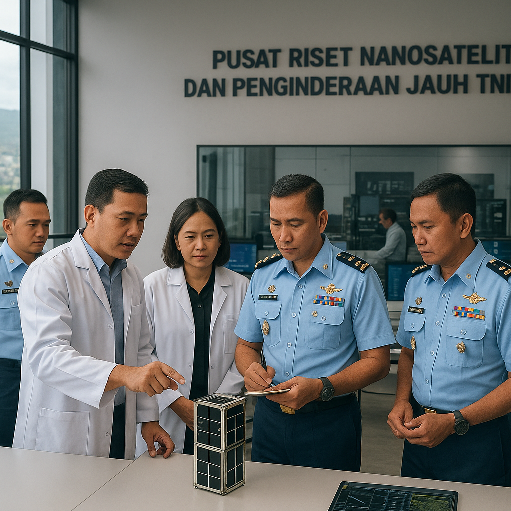 Pusat Riset Nanosatellite dan Penginderaan Jauh TNI AU Resmi Beroperasi di Bandung