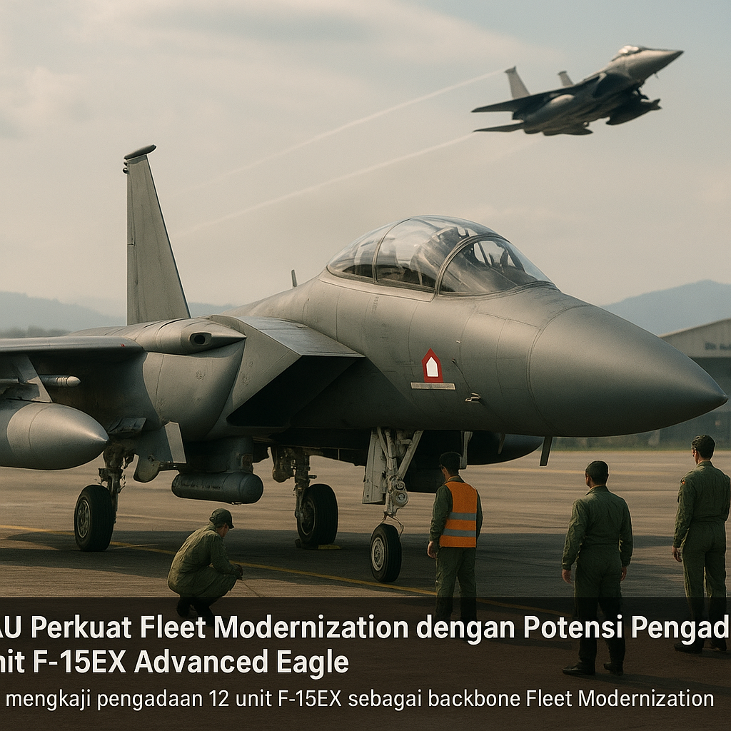TNI AU Perkuat Fleet Modernization dengan Potensi Pengadaan 12 Unit F-15EX Advanced Eagle