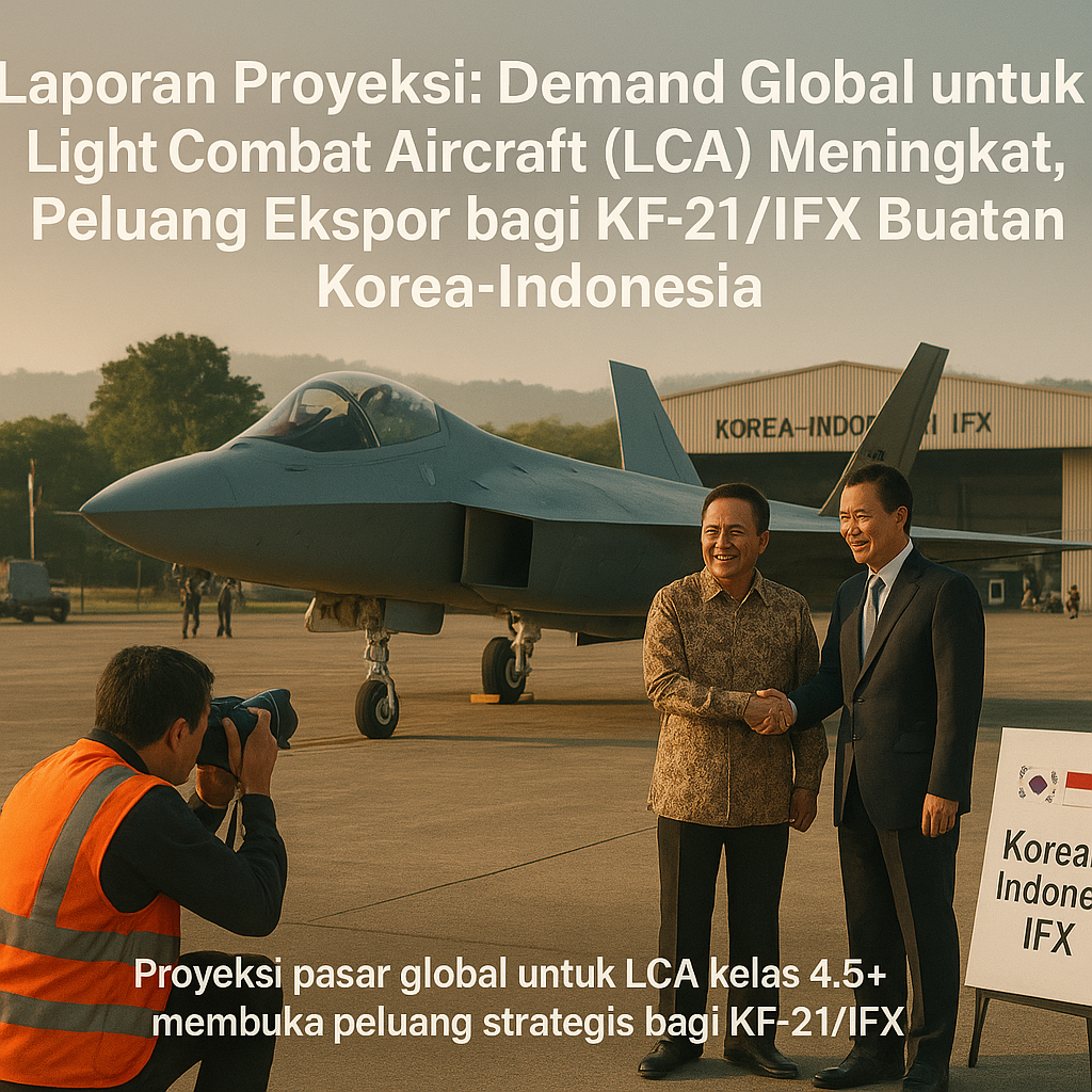 Laporan Proyeksi: Demand Global untuk Light Combat Aircraft (LCA) Meningkat, Peluang Ekspor bagi KF-21/IFX Buatan Korea-Indonesia