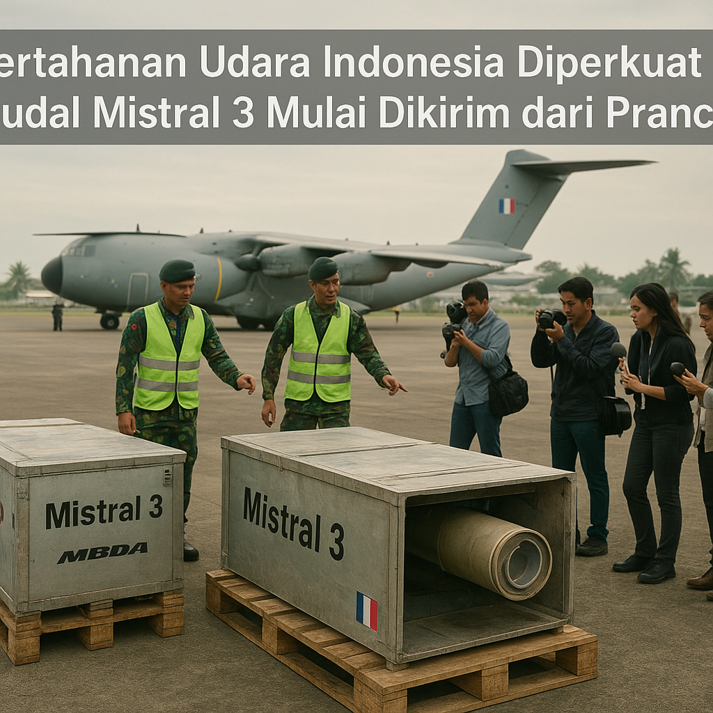 Pertahanan Udara Indonesia Diperkuat, Rudal Mistral 3 Mulai Dikirim dari Prancis