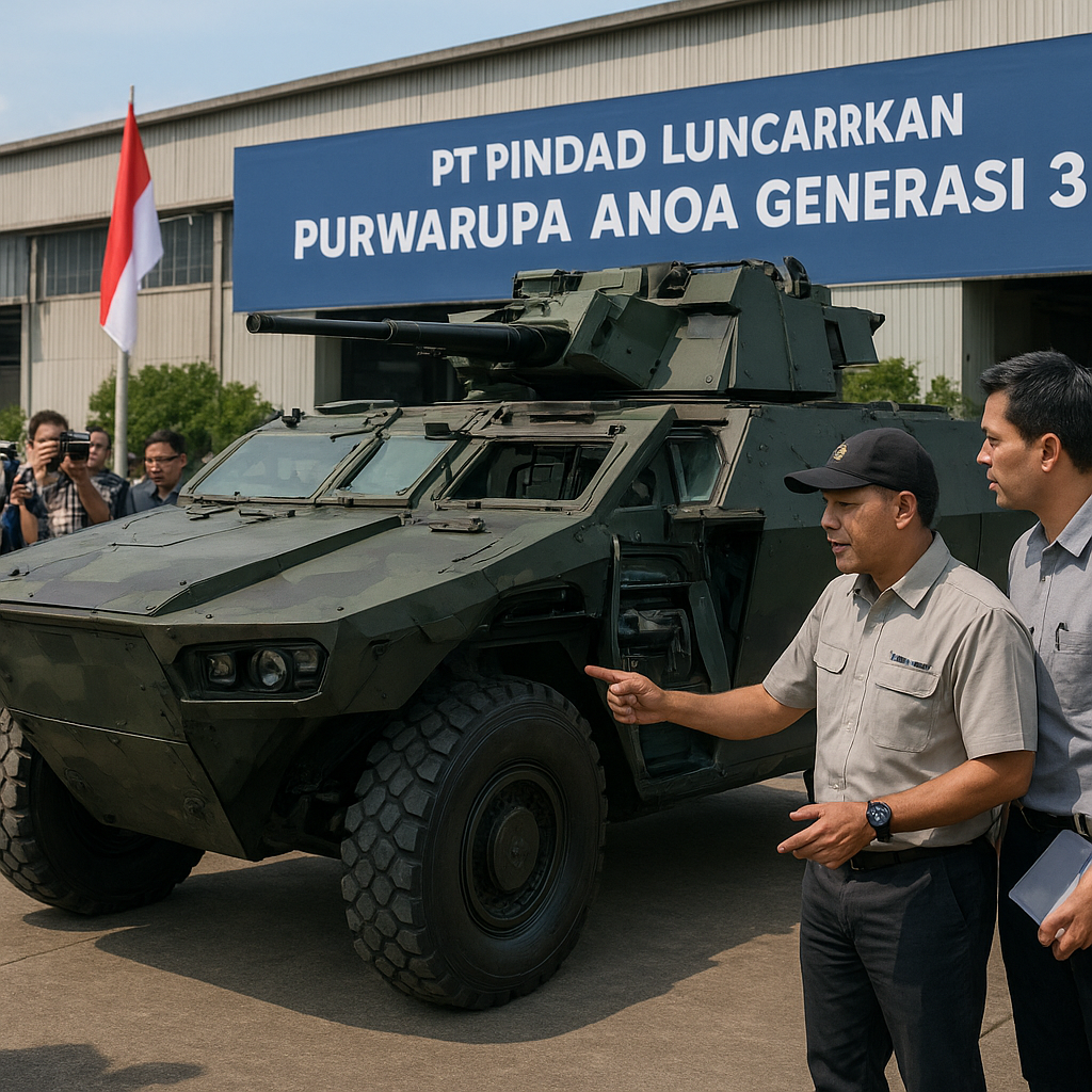 PT Pindad Luncurkan Purwarupa Kendaraan Tempur Infantri Anoa Generasi 3 dengan Fitur Mobilitas Hybrid dan Proteksi Modular