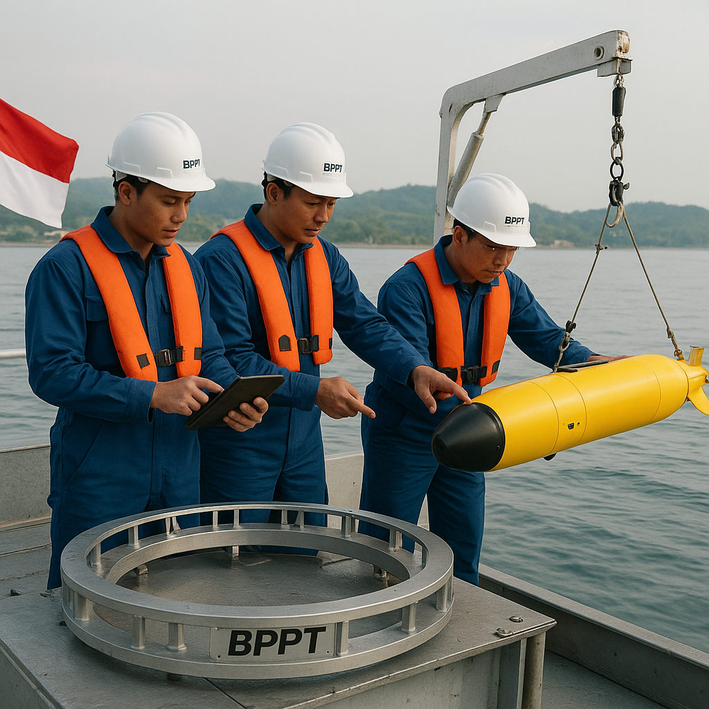 BPPT Selesaikan Purwarupa Sistem Sonar Array Ringan dan Autonomous Underwater Vehicle (AUV) untuk Survei Bawah Laut