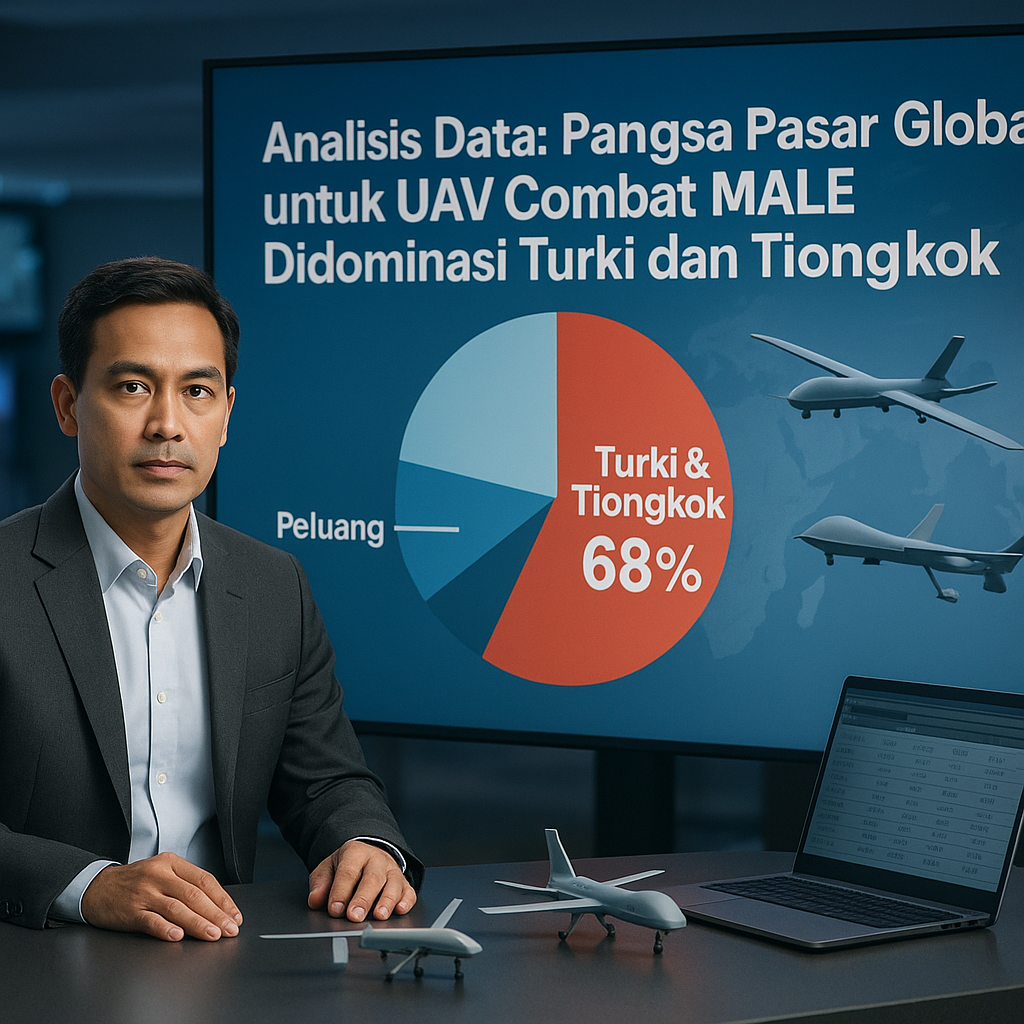 Analisis Data: Pangsa Pasar Global untuk UAV Combat MALE Didominasi Turki dan Tiongkok, Peluang untuk Indonesia