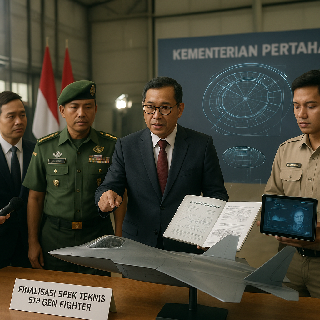 Kemenhan Finalisasi Spek Teknis 5th Gen Fighter, Fokus Integrasi Radar AESA dan AI Co-Pilot