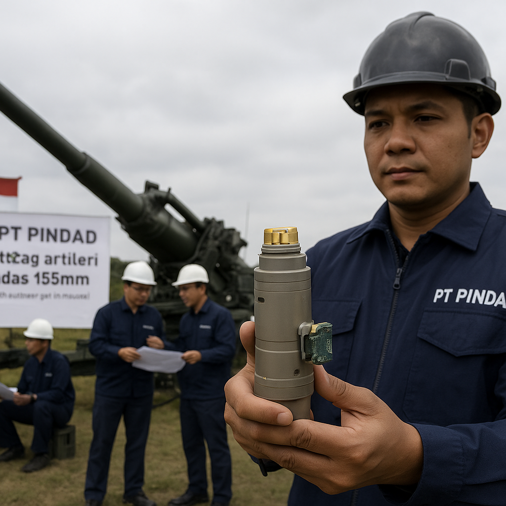 PT Pindad Kembangkan Artileri Cerdas Kaliber 155mm dengan Teknologi Smart Fuse