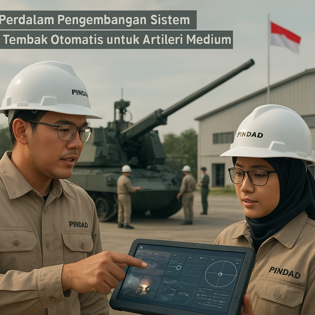 PINDAD Perdalam Pengembangan Sistem Kendali Tembak Otomatis untuk Artileri Medium