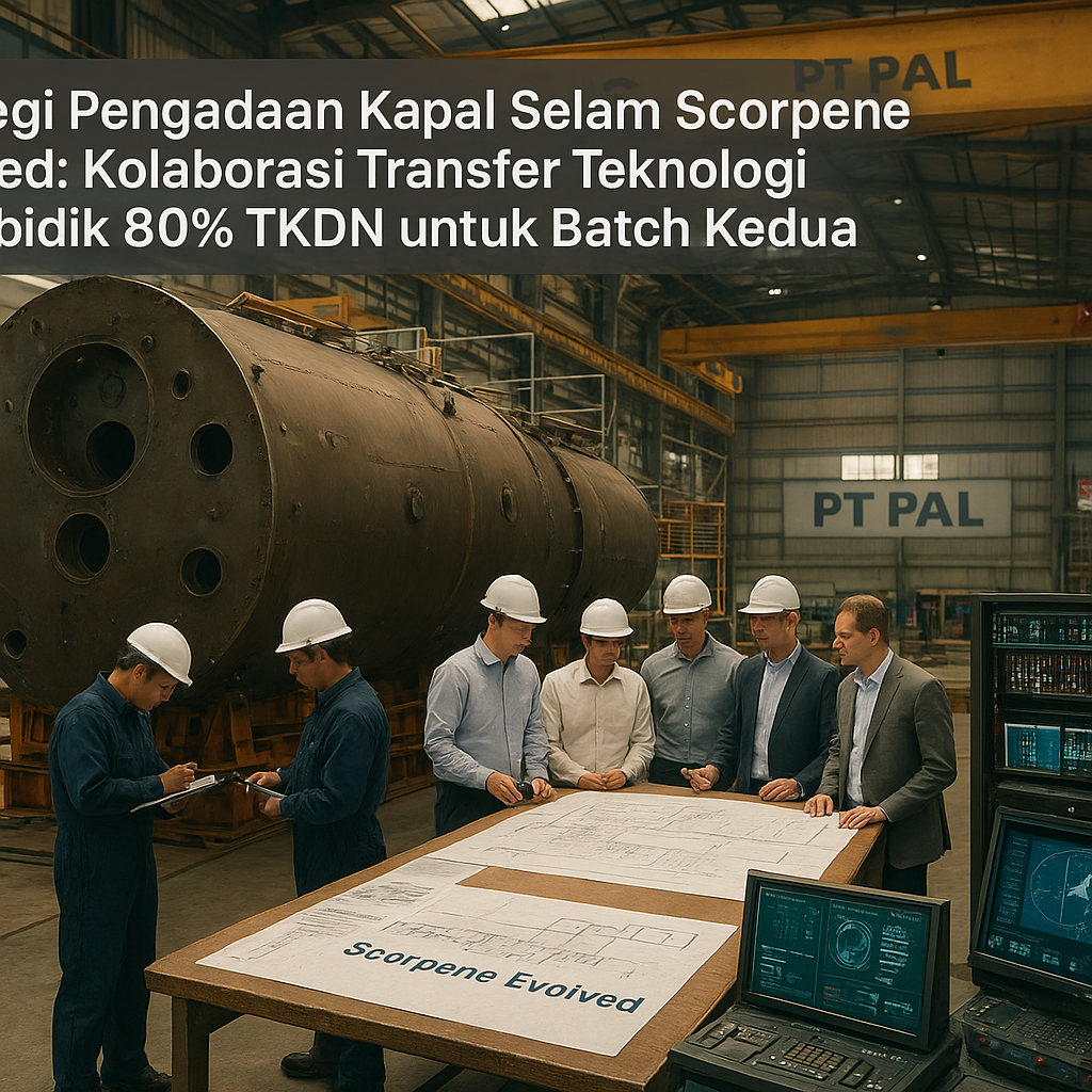 Strategi Pengadaan Kapal Selam Scorpene Evolved: Kolaborasi Transfer Teknologi Membidik 80% TKDN untuk Batch Kedua