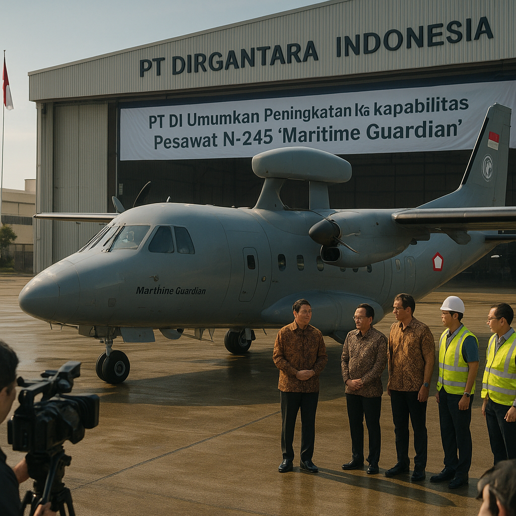 PT DI Umumkan Peningkatan Kapabilitas Pesawat N-245 'Maritime Guardian' dengan Sistem Patroli Maritim Terintegrasi