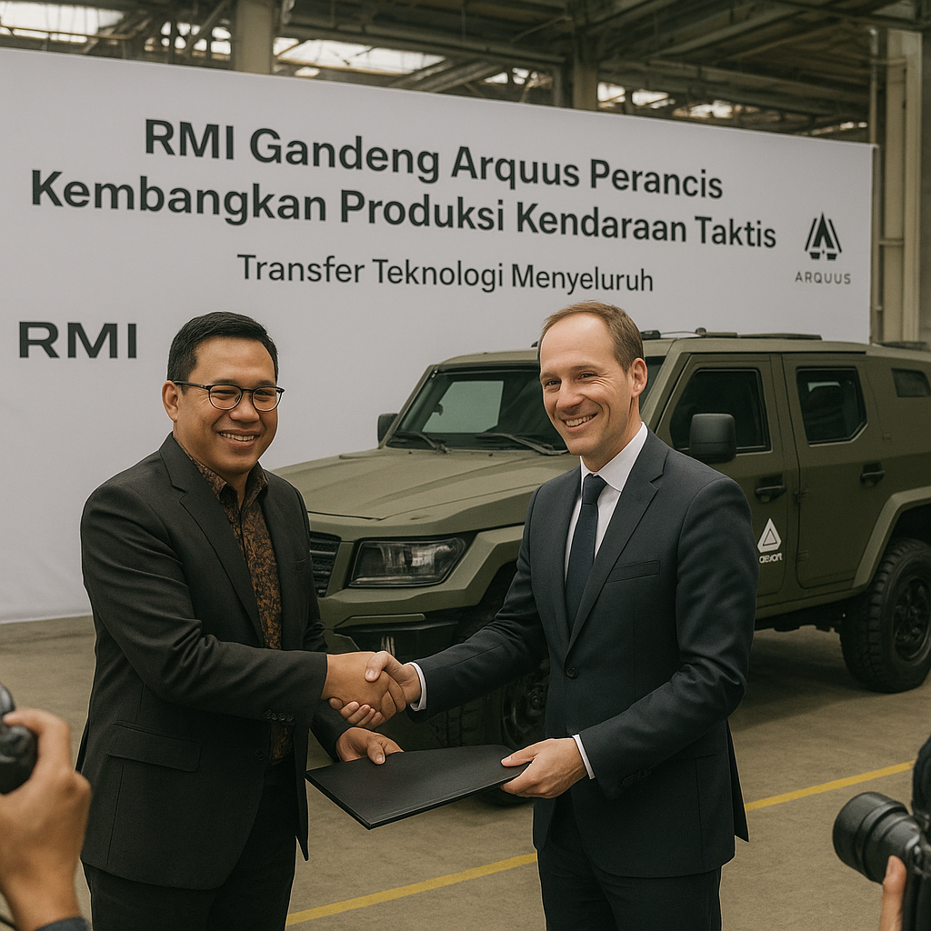 RMI Gandeng Arquus Perancis Kembangkan Produksi Kendaraan Taktis Nasional
