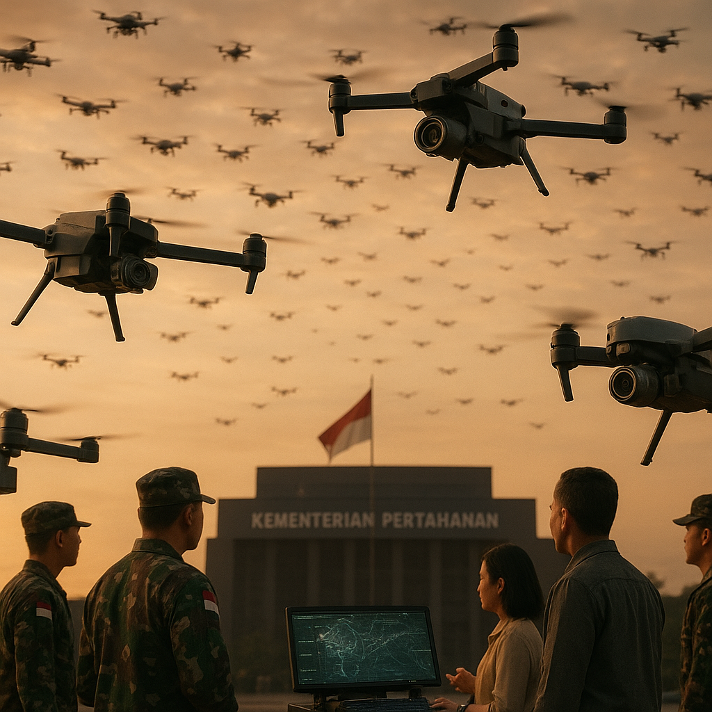 Kemenhan Rencanakan Pengembangan Drone Swarm untuk Pertahanan Udara Asimetris