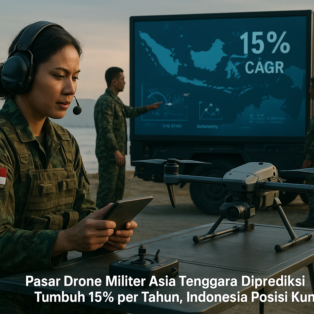 Pasar Drone Militer Asia Tenggara Diprediksi Tumbuh 15% per Tahun, Indonesia Posisi Kunci