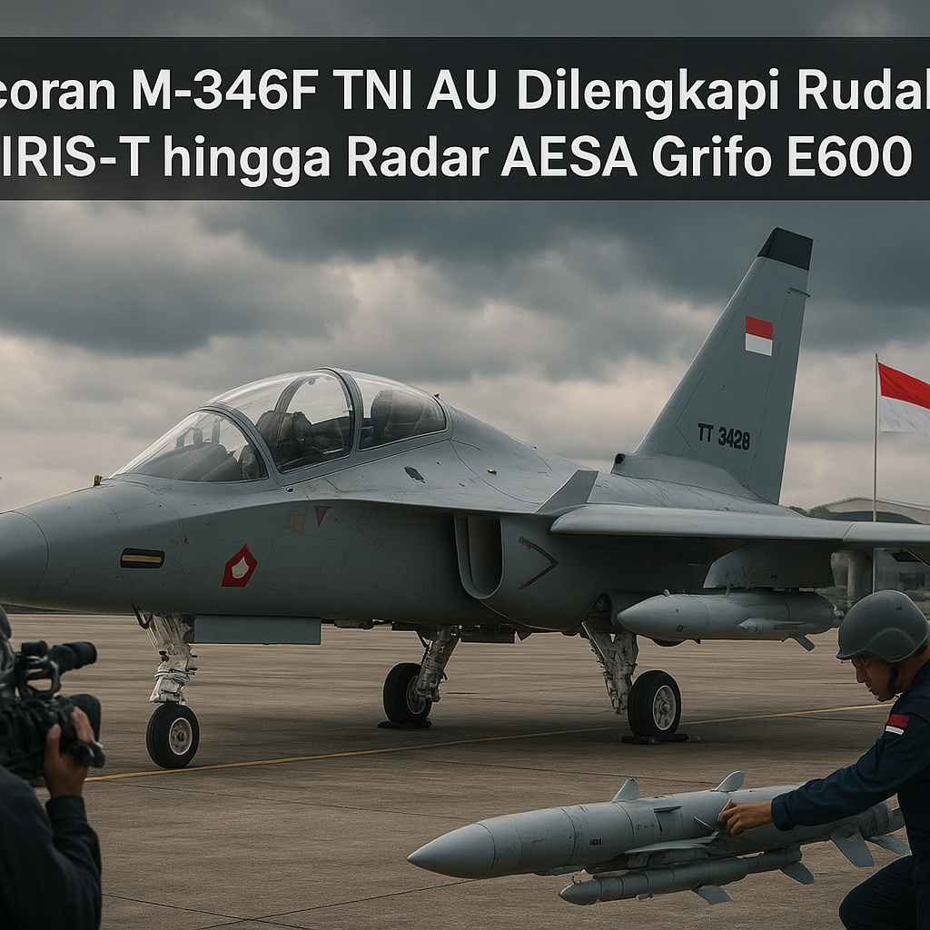 Bocoran M-346F TNI AU Dilengkapi Rudal IRIS-T hingga Radar AESA Grifo E600