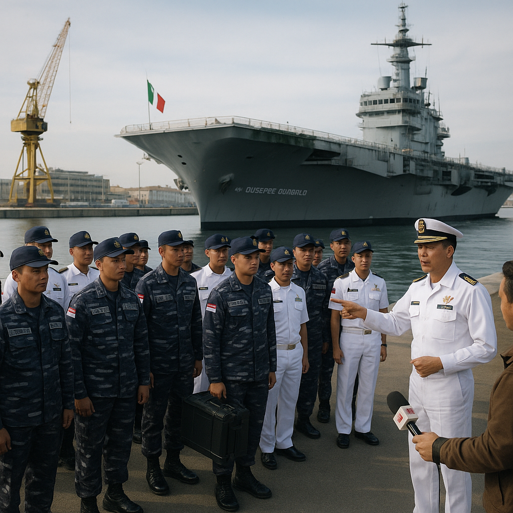 TNI AL Kirim 100 Prajurit ke Italia untuk Jemput Kapal Induk Giuseppe Garibaldi pada Juli 2026