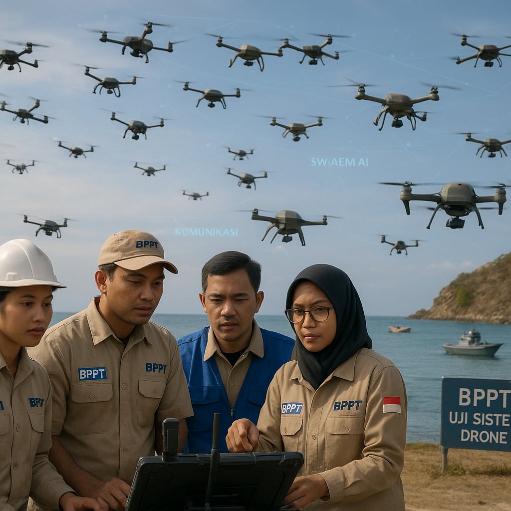 BPPT Kembangkan Drone Swarm untuk Misili Kontra-Pesawat dan Pengintaian Maritim