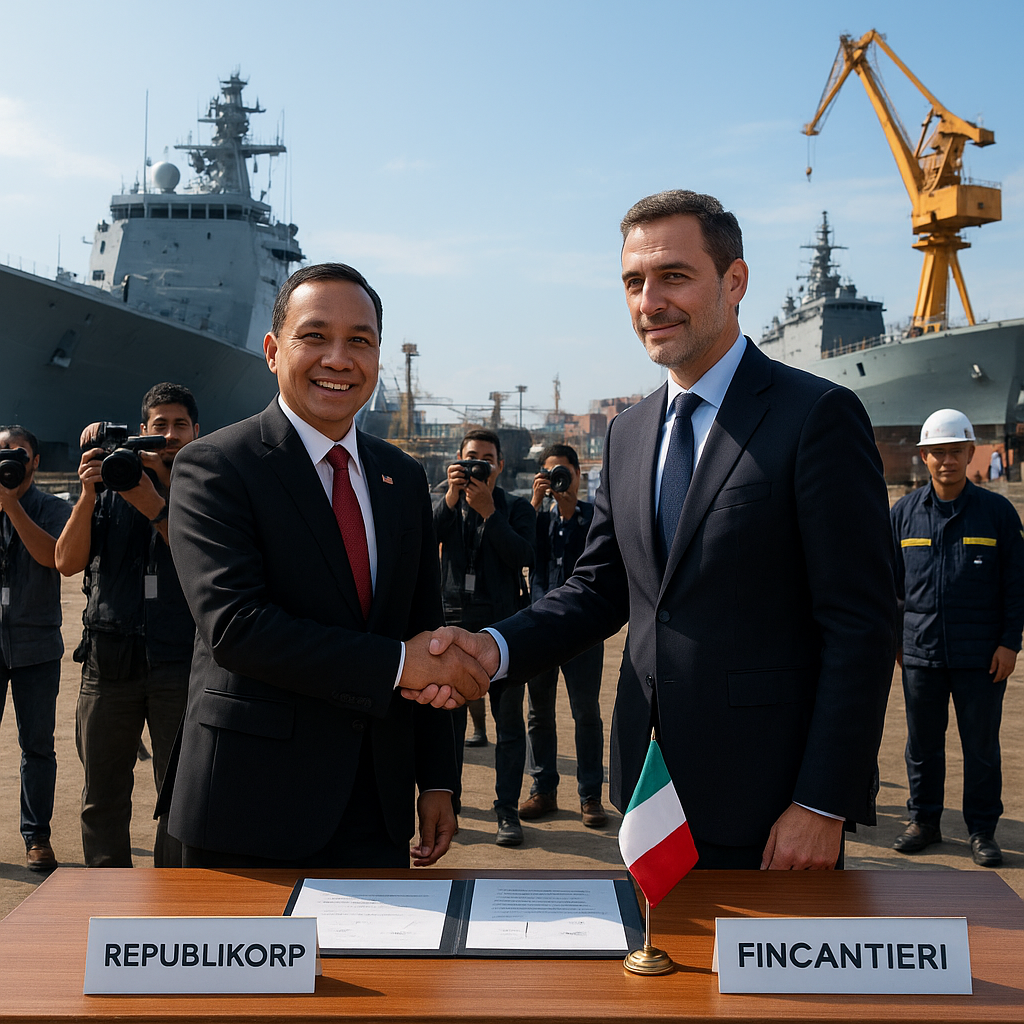 Republikorp dan Fincantieri Bentuk Joint Venture untuk Produksi Kapal Perang Canggih di Dalam Negeri