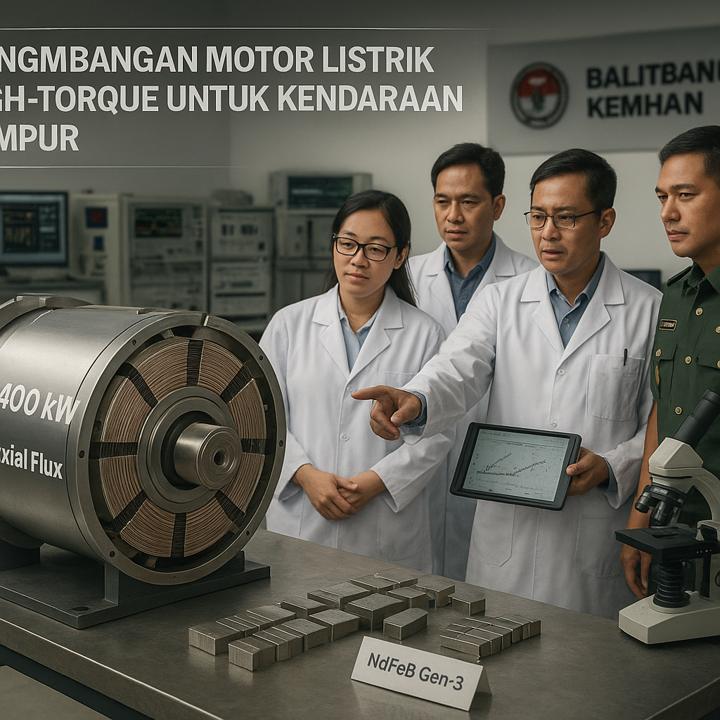 Pengembangan Motor Listrik High-Torque untuk Kendaraan Tempur, Inisiatif Riset Material Magnet Permanen