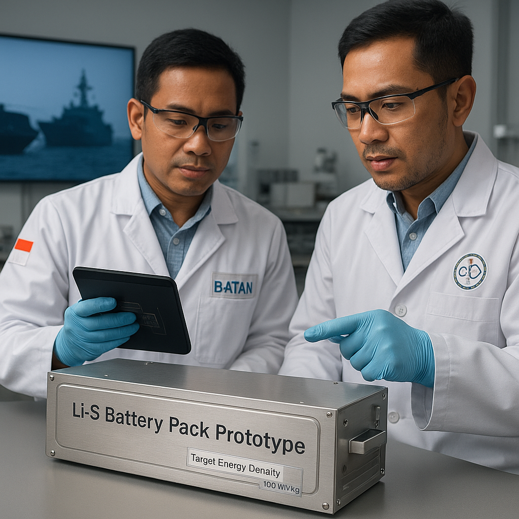 Pengembangan Battery Pack Lithium-Sulfur untuk Alutsista, Target Energy Density 500 Wh/kg