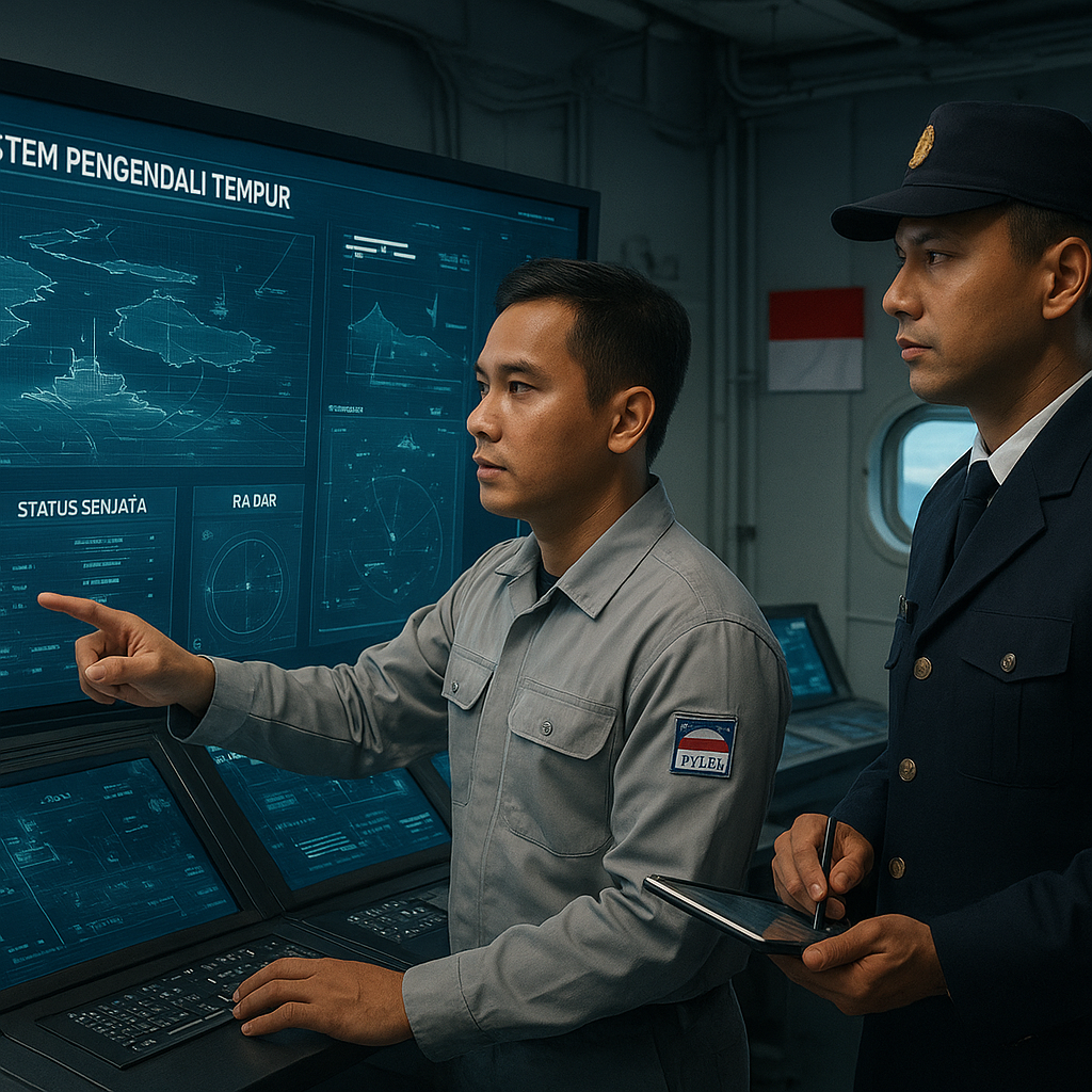 LEN Industri Kembangkan Sistem Pengendali Tempur Kapal Generasi Baru untuk Fregat Nasional