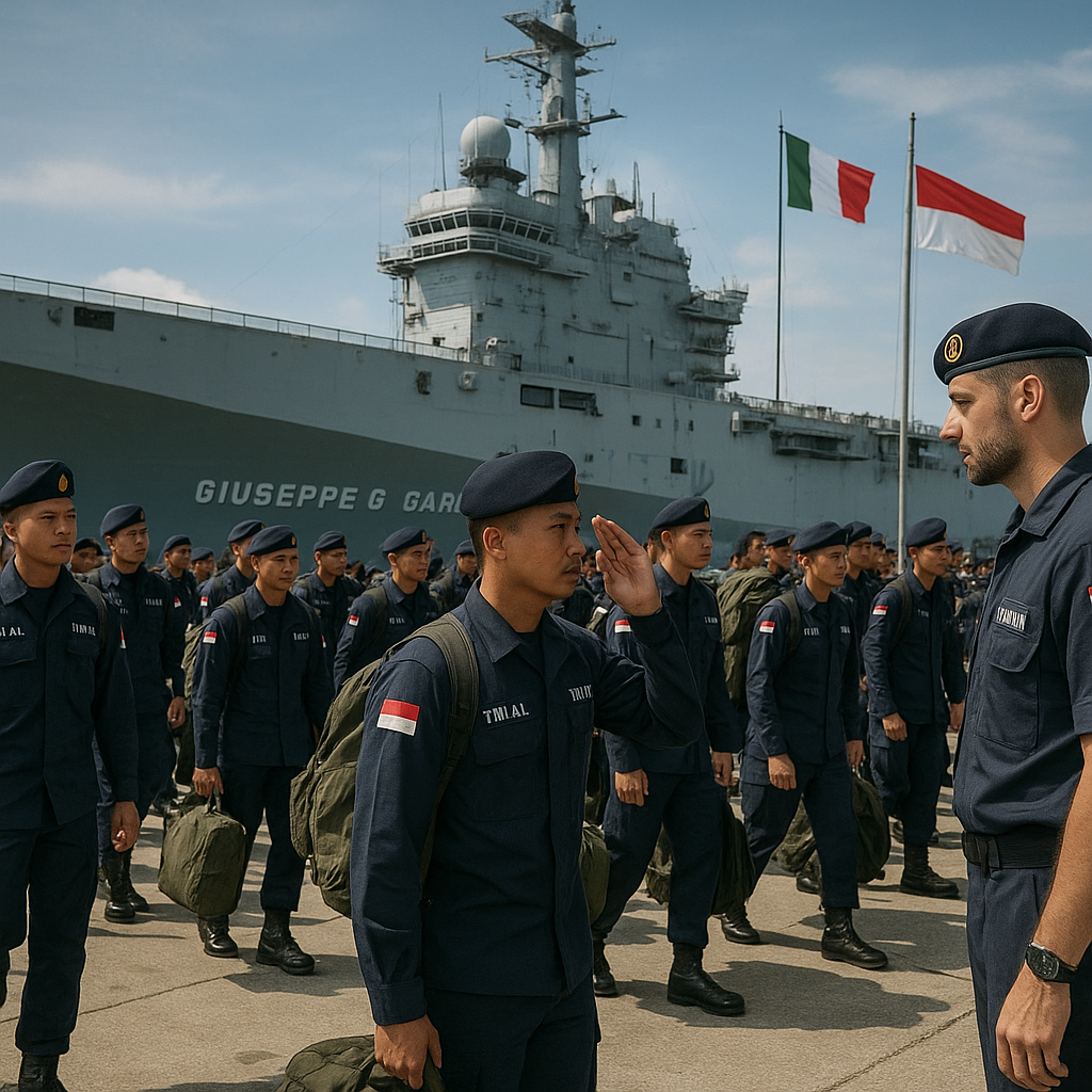 TNI AL Kerahkan 100 Prajurit untuk Operasikan Kapal Induk Giuseppe Garibaldi