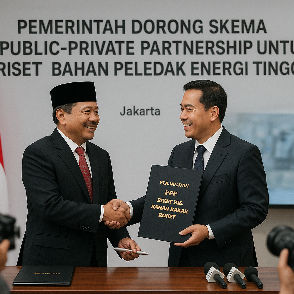Pemerintah Dorong Skema Public-Private Partnership untuk Riset Bahan Peledak Energi Tinggi