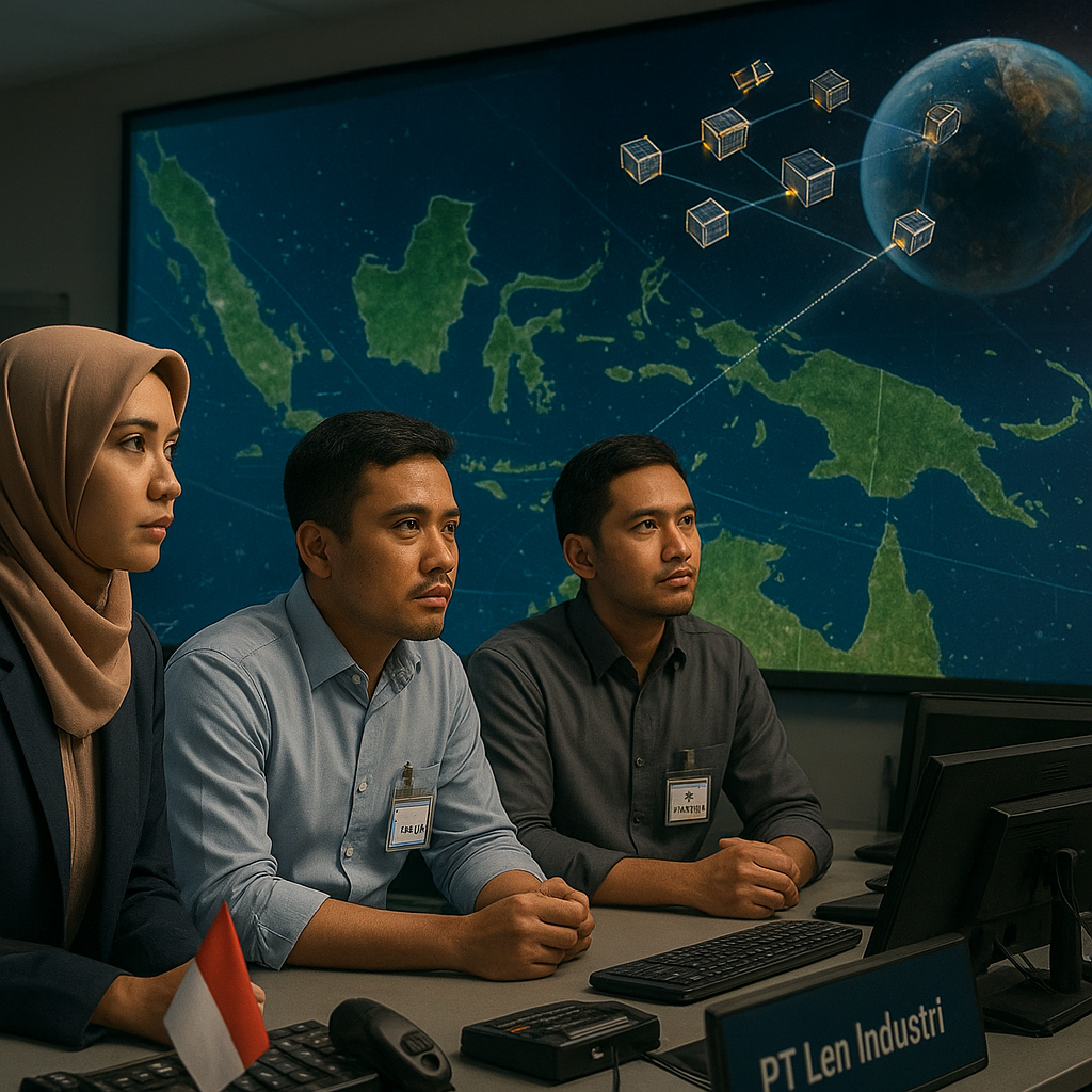 LAPAN dan PT Len Industri Kembangkan Micro-Satelit Constellation untuk Maritime Domain Awareness