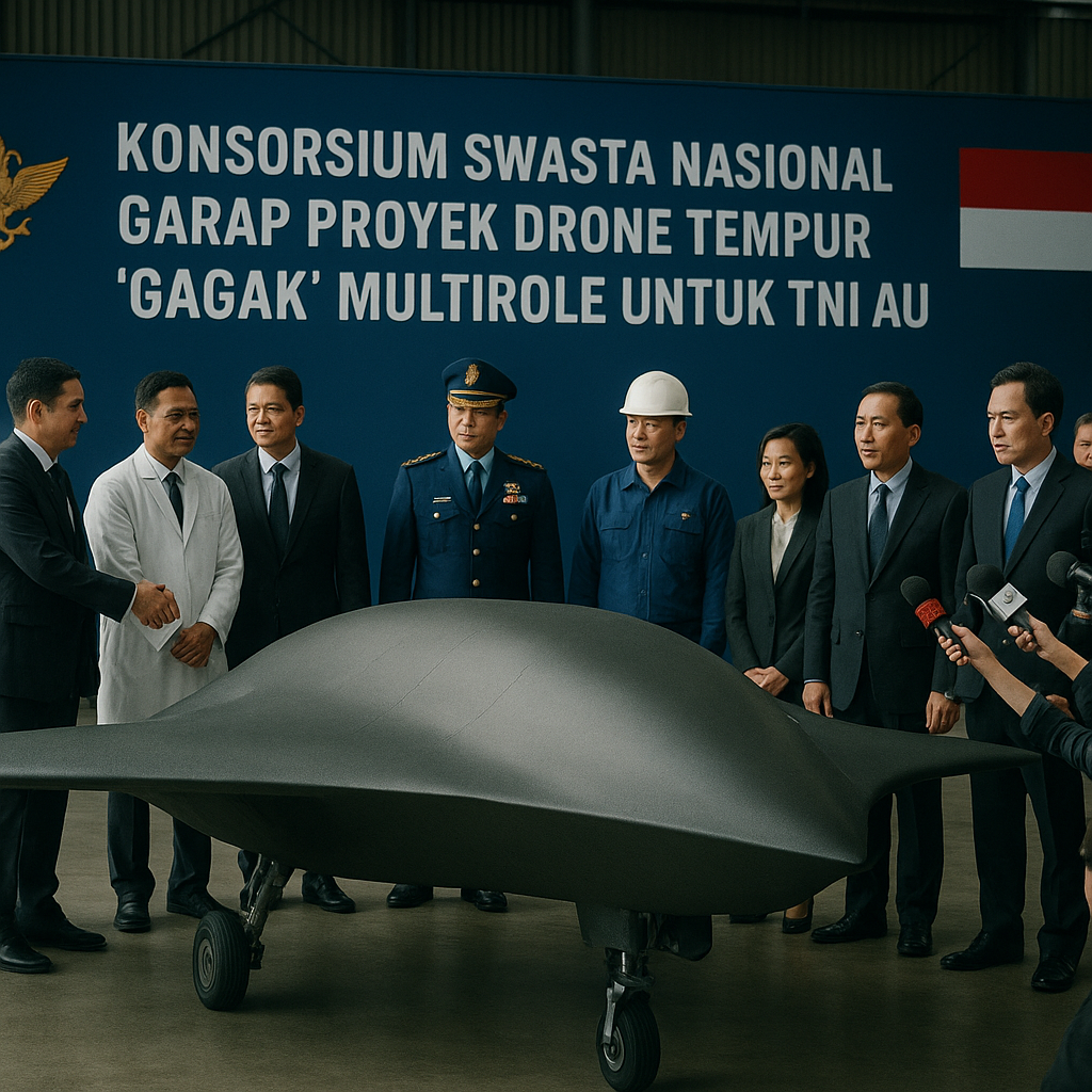 Konsorsium Swasta Nasional Garap Proyek Drone Tempur 'Gagak' Multirole untuk TNI AU