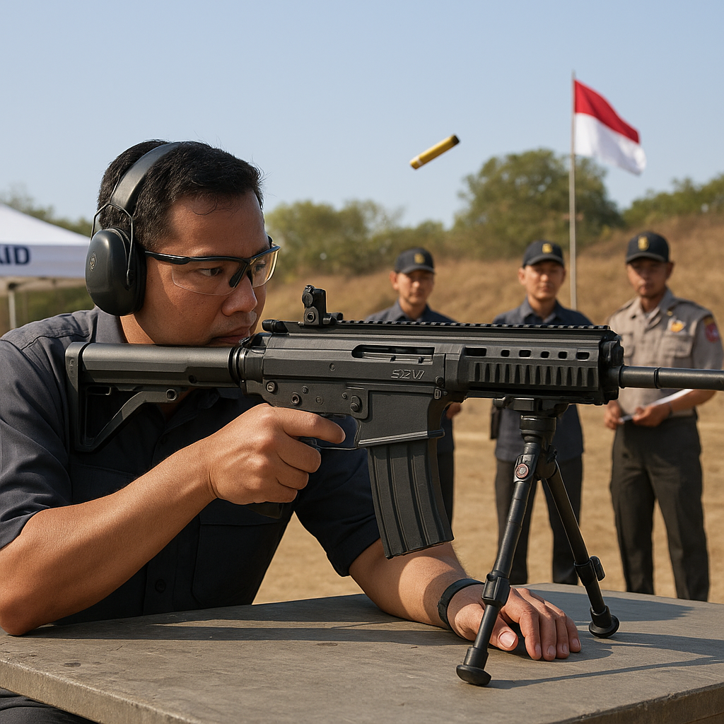 PT Pindad Uji Coba Senapan Serbu Kaliber Menengah SS2-V7 dengan Amunisi Canggih