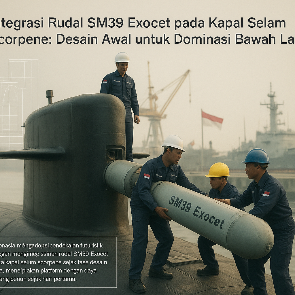 Integrasi Rudal SM39 Exocet pada Kapal Selam Scorpene: Desain Awal untuk Dominasi Bawah Laut