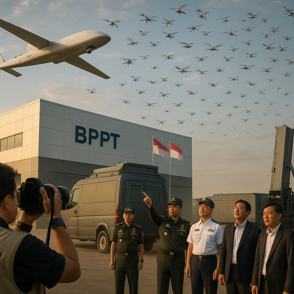 Pusat Inovasi Teknologi Pertahanan BPPT Luncurkan Platform Drone Swarm "Garuda-X" untuk Penetrasi Pertahanan Udara