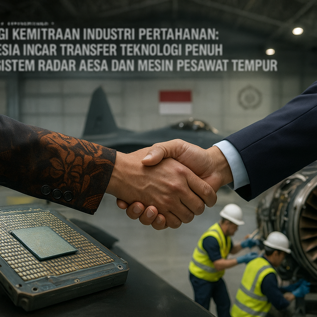 Strategi Kemitraan Industri Pertahanan: Indonesia Incar Transfer Teknologi Penuh untuk Sistem Radar AESA dan Mesin Pesawat Tempur