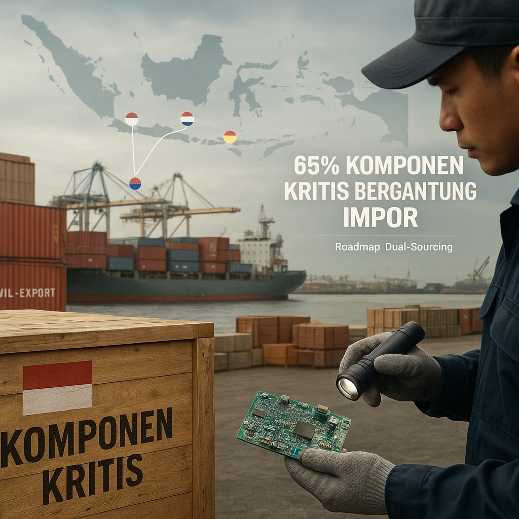 Kajian Keamanan Rantai Pasok: 65% Komponen Kritis Alutsista Indonesia Masih Bergantung pada Import dari 5 Negara