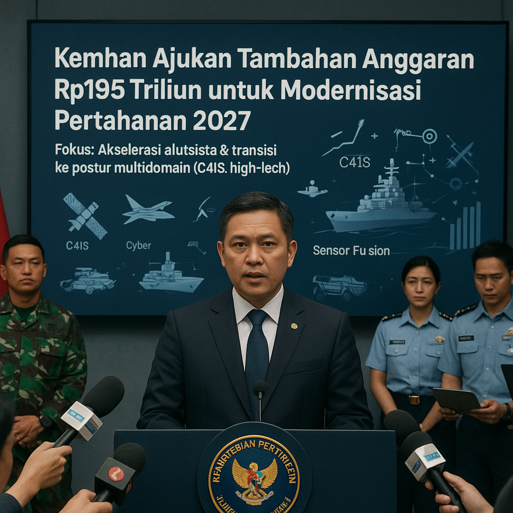 Kemhan Ajukan Tambahan Anggaran Rp195 Triliun untuk Modernisasi Pertahanan 2027