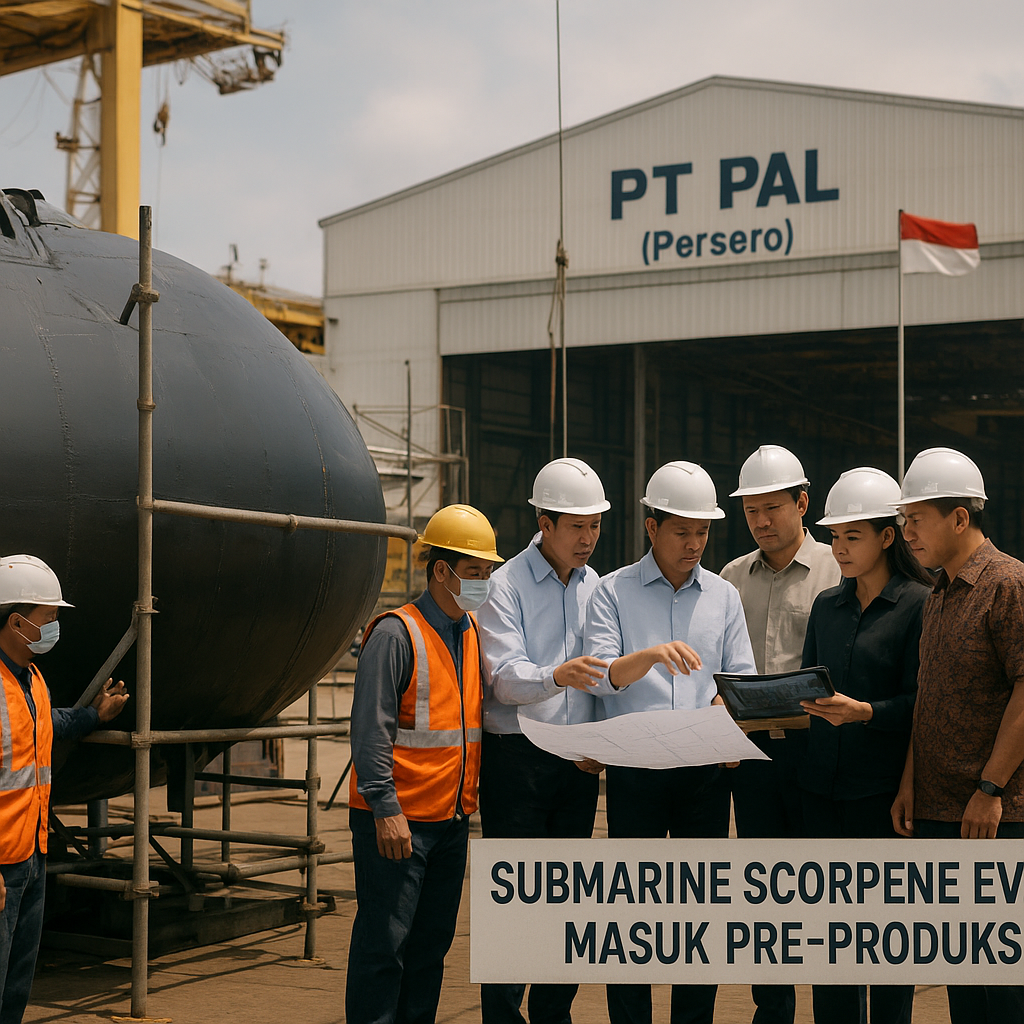 Proyek Kapal Selam Scorpene Evolved Masuki Fase Pra-Produksi di PT PAL