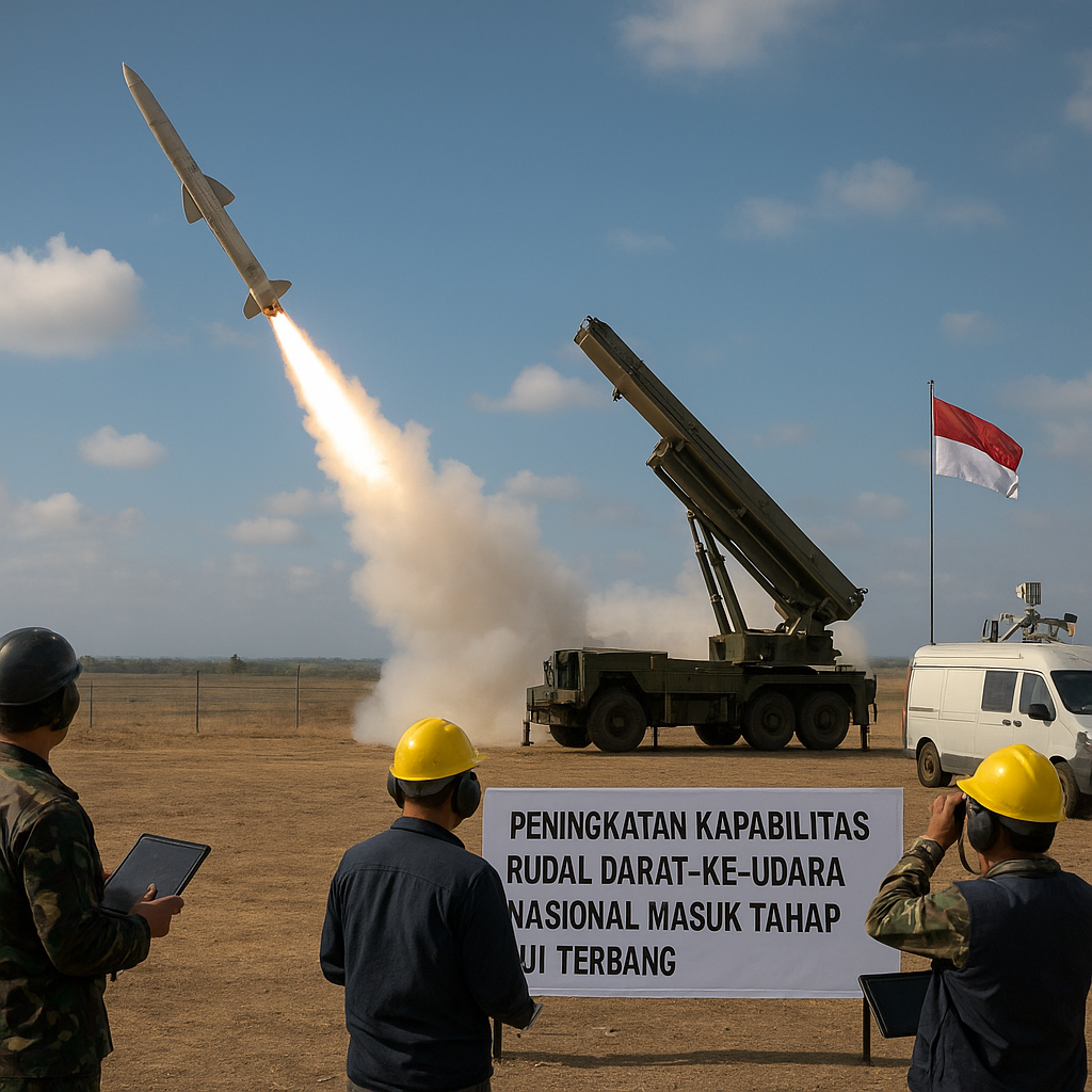 Peningkatan Kapabilitas Rudal Darat-ke-Udara Nasional Masuk Tahap Uji Terbang