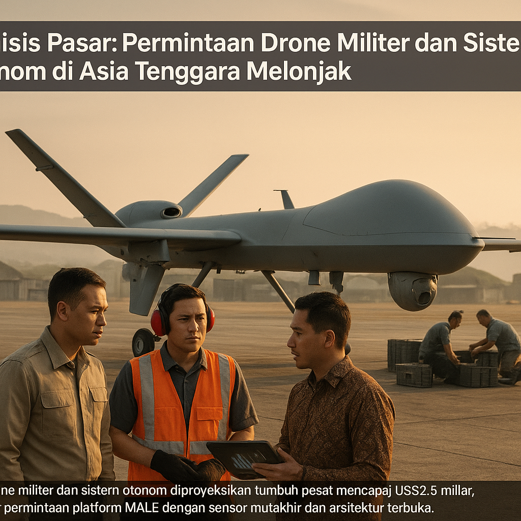 Analisis Pasar: Permintaan Drone Militer dan Sistem Otonom di Asia Tenggara Melonjak