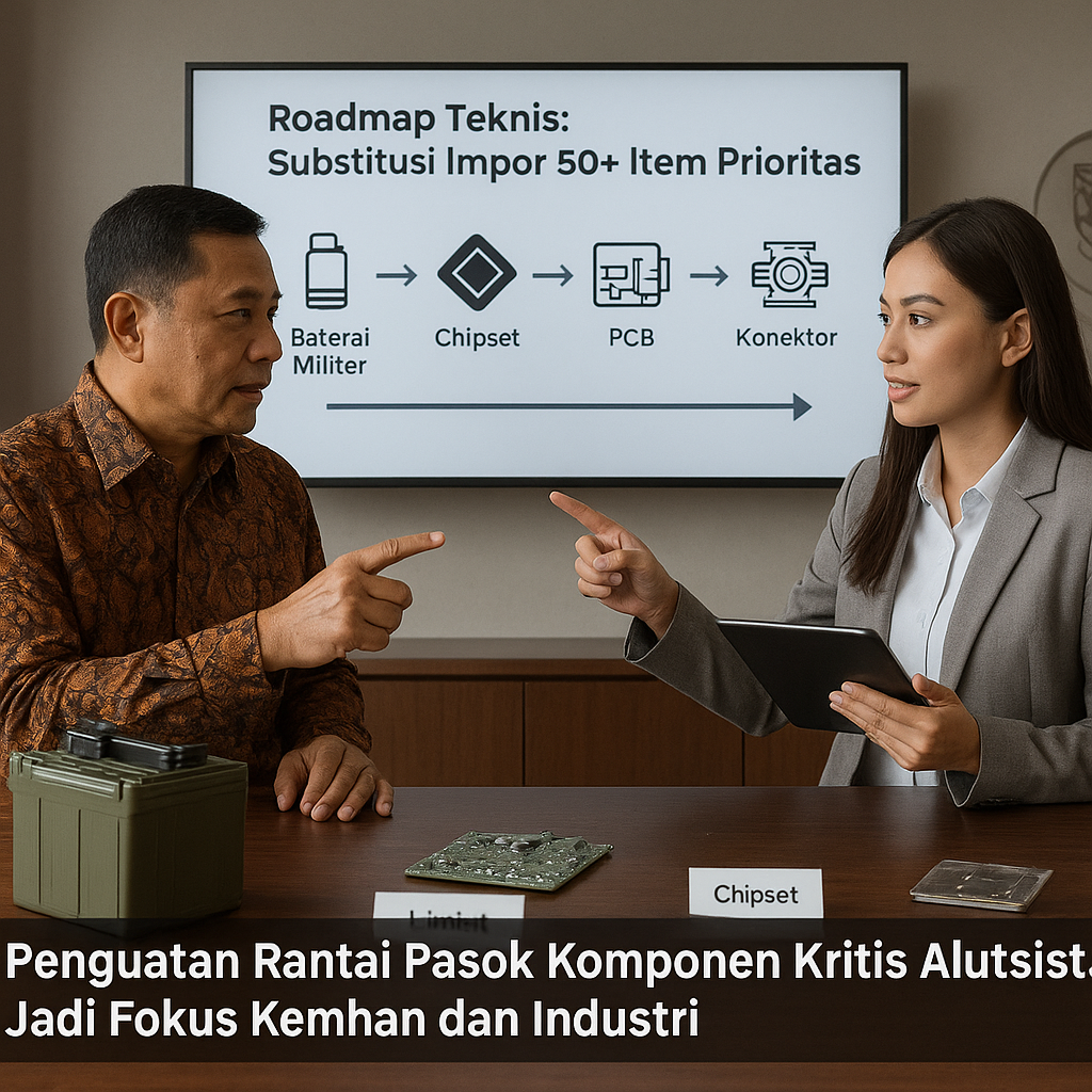 Penguatan Rantai Pasok Komponen Kritis Alutsista Jadi Fokus Kemhan dan Industri
