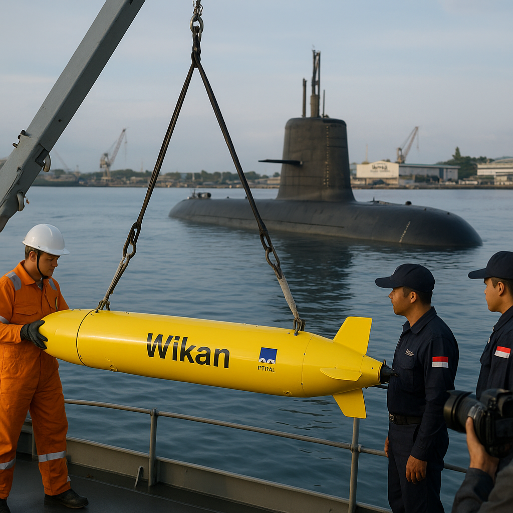 PT PAL Uji Coba Integrasi AUV 'Wikan' dengan Sistem Komando Kapal Selam Scorpene