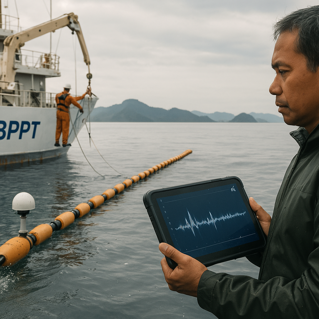 BPPT Kembangkan Prototype Sonar Array Jaring Apung untuk Pengawasan Selat Strategis