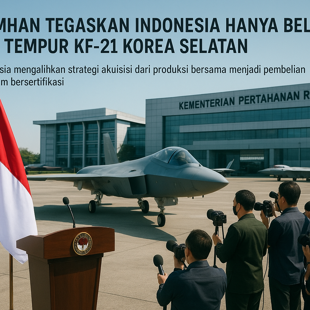Kemhan Tegaskan Indonesia Hanya Beli Jet Tempur KF-21 Korea Selatan